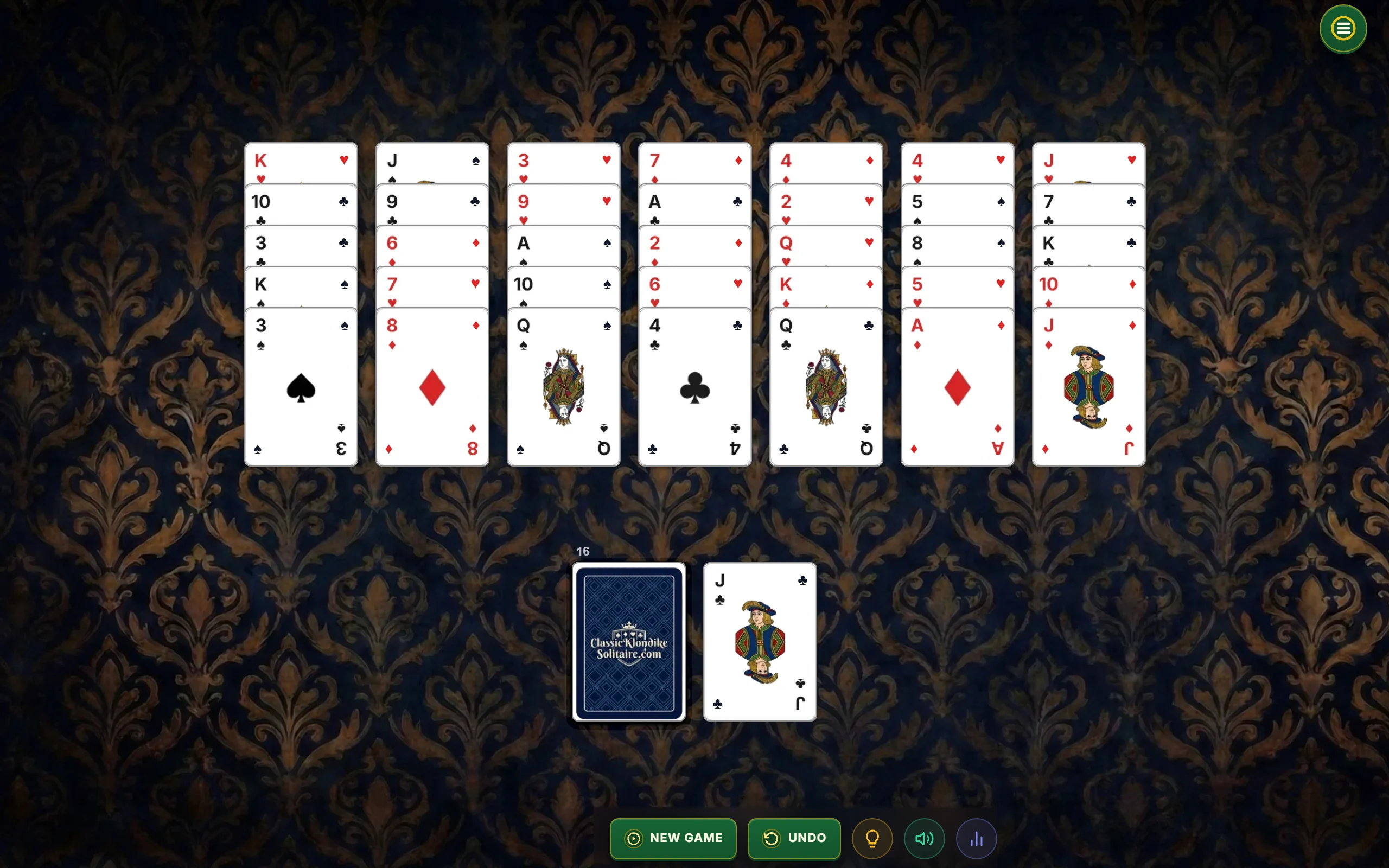 Queens on Kings Solitaire